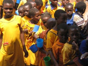 Ugandan school children