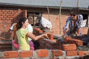 volunteer construction program in Uganda