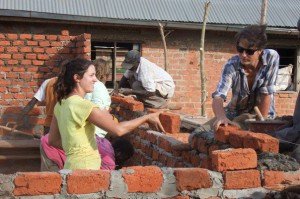 volunteer construction project Uganda