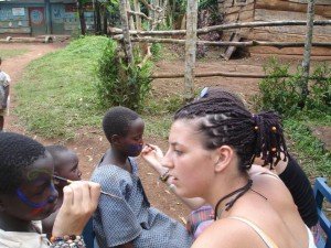 face painting in Uganda