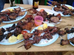 fresh roasted pork in Uganda
