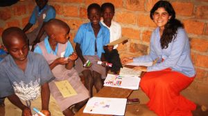 A classroom in rural Uganda