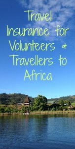 buy travel insurance for Africa volunteering and travel