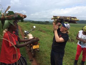 Volunteer in Uganda and carry sugarcane on your head!