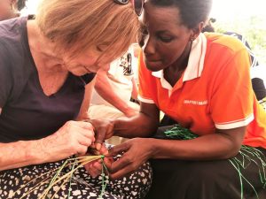 traditional basket weaving in Uganda