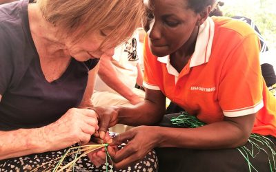 traditional basket weaving in Uganda