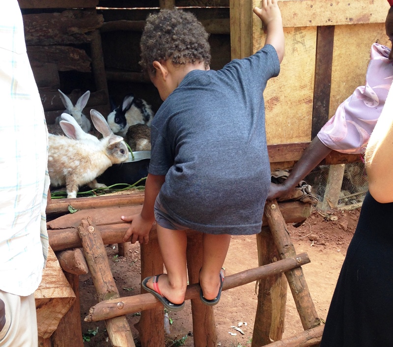 Children in Uganda do household chores from an early age and learn strength, independence, decison-making and family devotion.