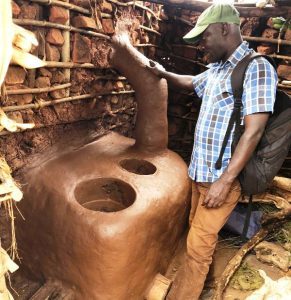energy efficient clay stove in Uganda